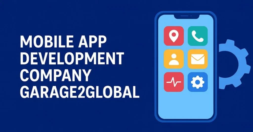 Mobile app development company Garage2Global team at work